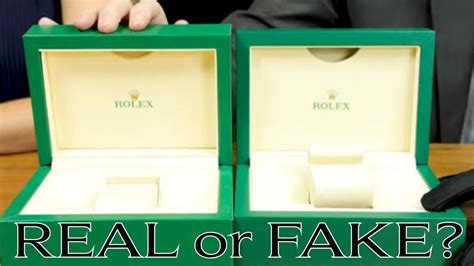 rolex box original vs fake|genuine Rolex box.